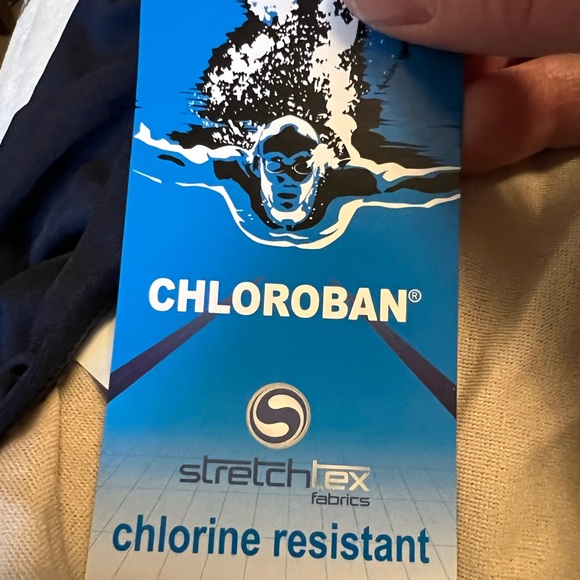 Dolfin Womens Swimsuit One Piece Bathing Swim Suit Navy Blue Vintage NWT Size 30 - Picture 7 of 12